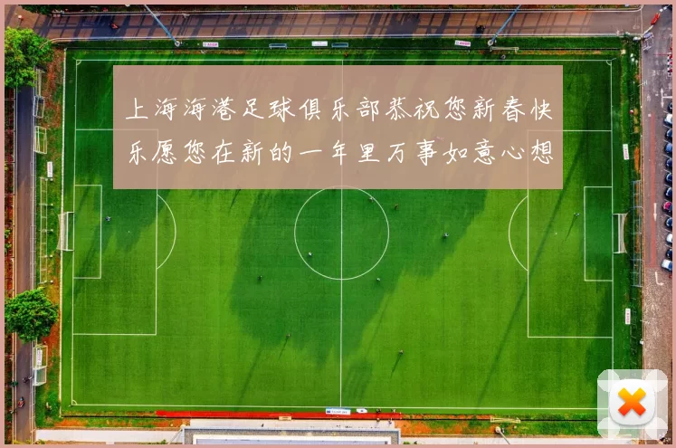上海海港足球俱乐部恭祝您新春快乐愿您在新的一年里万事如意心想事成